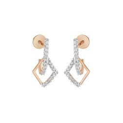 LovelyYellow Gold Diamond Earrings