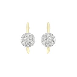 Radiant Rose Gold Diamond Earrings