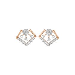 Appealing Yellow Gold Diamond Earrings