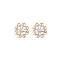 Picturesque Rose Gold Diamond Earrings