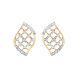 Lustrous Rose Gold Diamond Earrings