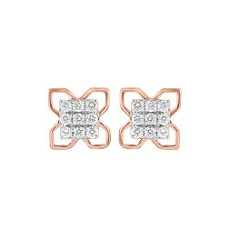 Everyday Elegance Diamond Rose Gold Earrings