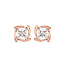 Timeless Treasures Rose Gold Diamond Earrings