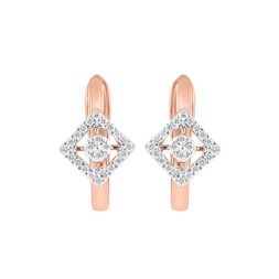 Enchanting Diamond Rose Gold Earring