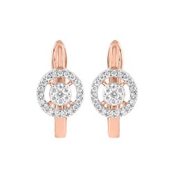 Graceful Diamond Rose Gold Earring