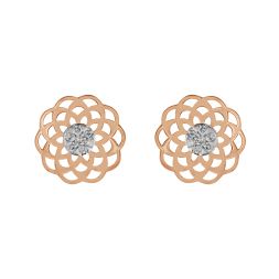 Delicate Rose Gold Studs