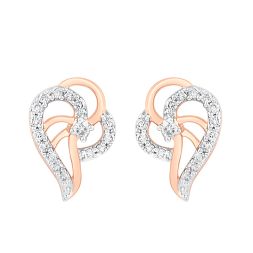 Swirl Design Diamond Studs