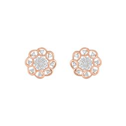 Dazzling Floral Diamond Studs