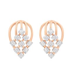 Hypnotic Rose Gold And Diamond Earrings