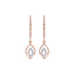 Elegant Drop Design Diamond Earrings