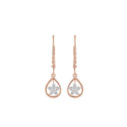 Contemporary Nakshatra Design Diamond Earrings