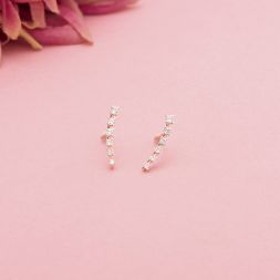 Casual Diamond Earcuff Earrings