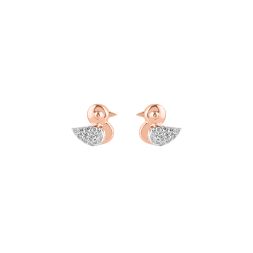 Quirky Duck Design Diamond Studs