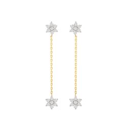 Star Shaped Diamond Studded Danglers