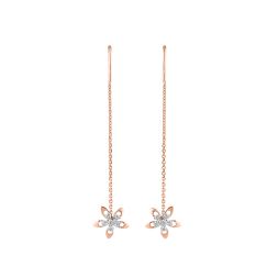 Flourishing Floral Diamond Earrings