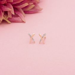 Alphabet Design Diamond Studs