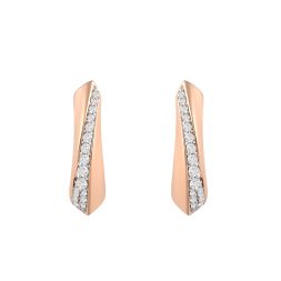 Everyday casual Diamond Hoop Earrings