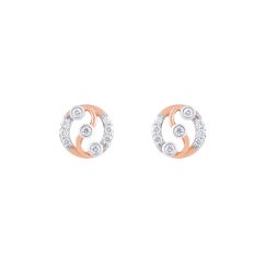 Beautiful Geometric Design Diamond Studs