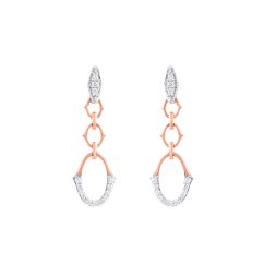 Oval Diamond Danglers