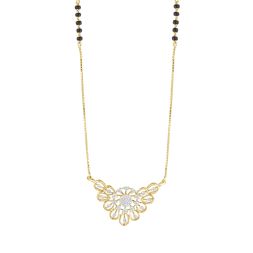 Dazzling Mangalsutra Studded With Diamonds