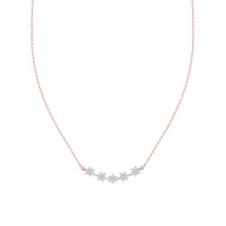 Five Stars Diamond Delicate Necklace