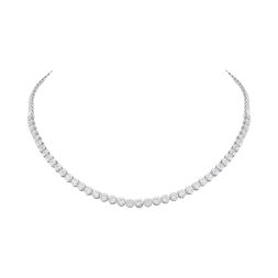 Pretty String Design Diamond Necklace