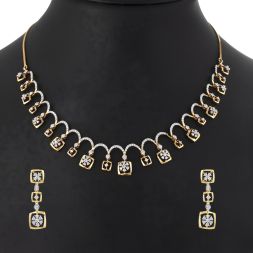 Unique Diamond Studded Jewellery Set