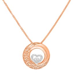 Glossy 18KT Rose Gold Pendant