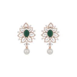 Gleaming Glamour Statement Diamond Earrings