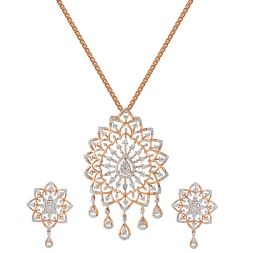 Stunning 14KT Rose Gold Pendant Set