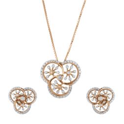 Luminous Elegance Diamond Pendant Set