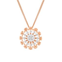 Round Cluster Diamond Pendant