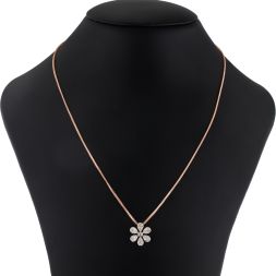 Cherished Rose Gold Floral Pendant