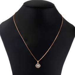 Dazzling Rose Gold and Diamond Pendant