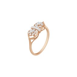 Precious Floral Diamond Finger Ring