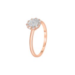 Round Design Diamond Finger Ring