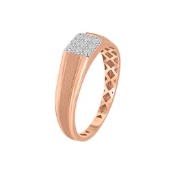 Timeless 18Kt Rose Gold Men's Diamond Ring