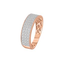 Solid 18Kt Rose Gold Finger Band