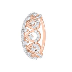 Tiara Design Diamond Finger Ring