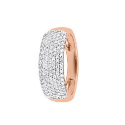 Glistening Dream Rose Gold And Diamond Ring