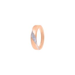 Eclectic Swirl Design Diamond Finger Band