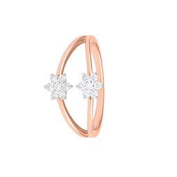 Sleek Nakshatra Design Diamond Finger Ring