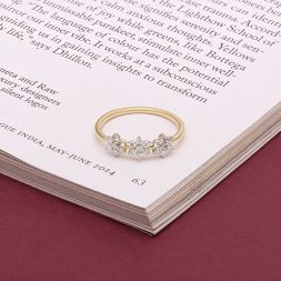 Star Design Diamond Finger Ring