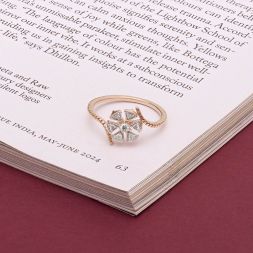 Brilliant Gold Crafted Diamond Ring