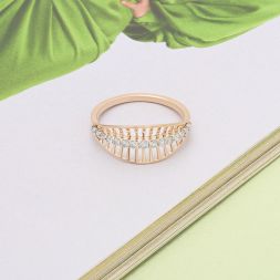 Precious Lattice Pattern Diamond Finger Band