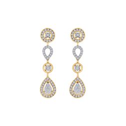 Cluster Design Diamond Earrings