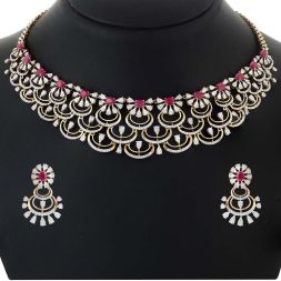 Harmony Diamond and Gemstone Necklace and Earring Set