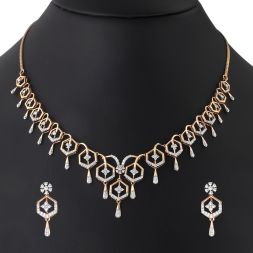 Flourishing Diamond and Gold Jewellery Set