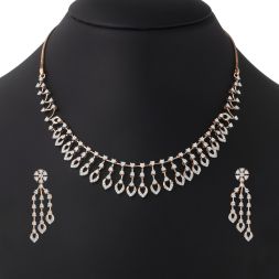 Clustered Diamond Jewellery Set