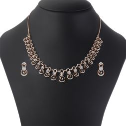 Dressy 14Kt Rose Gold Jewellery Set